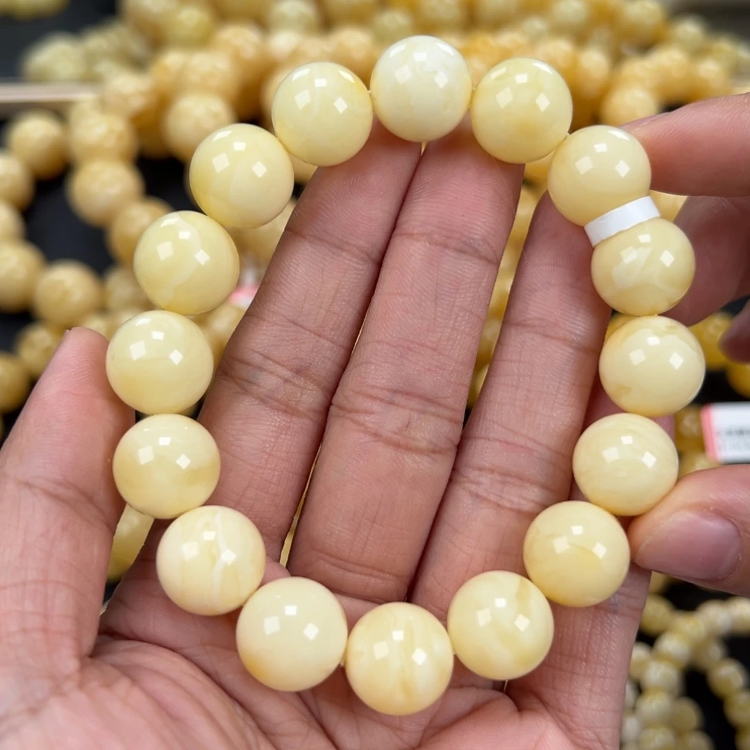 琥珀未镶嵌手链23克