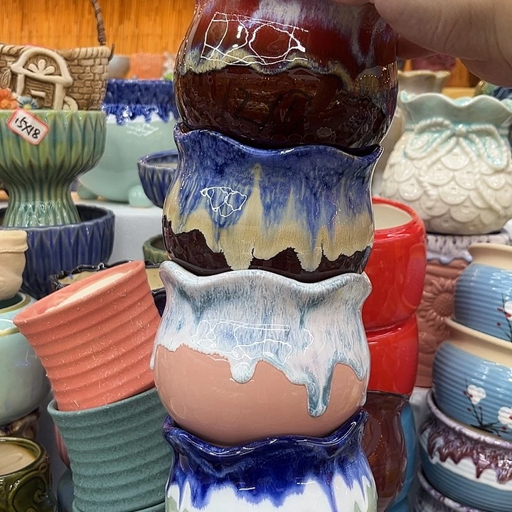 福利品。9.99包邮陶瓷花盆