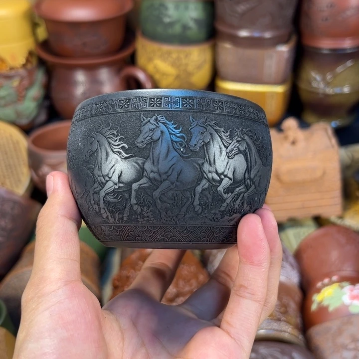 茶杯紫砂宜兴紫砂杯子