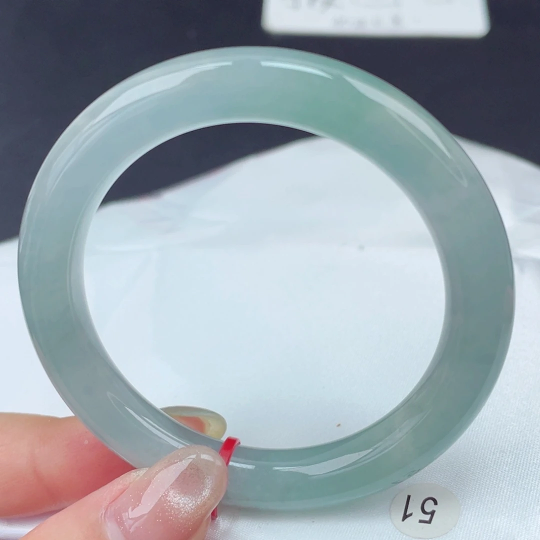 翡翠手镯未镶嵌51圆条