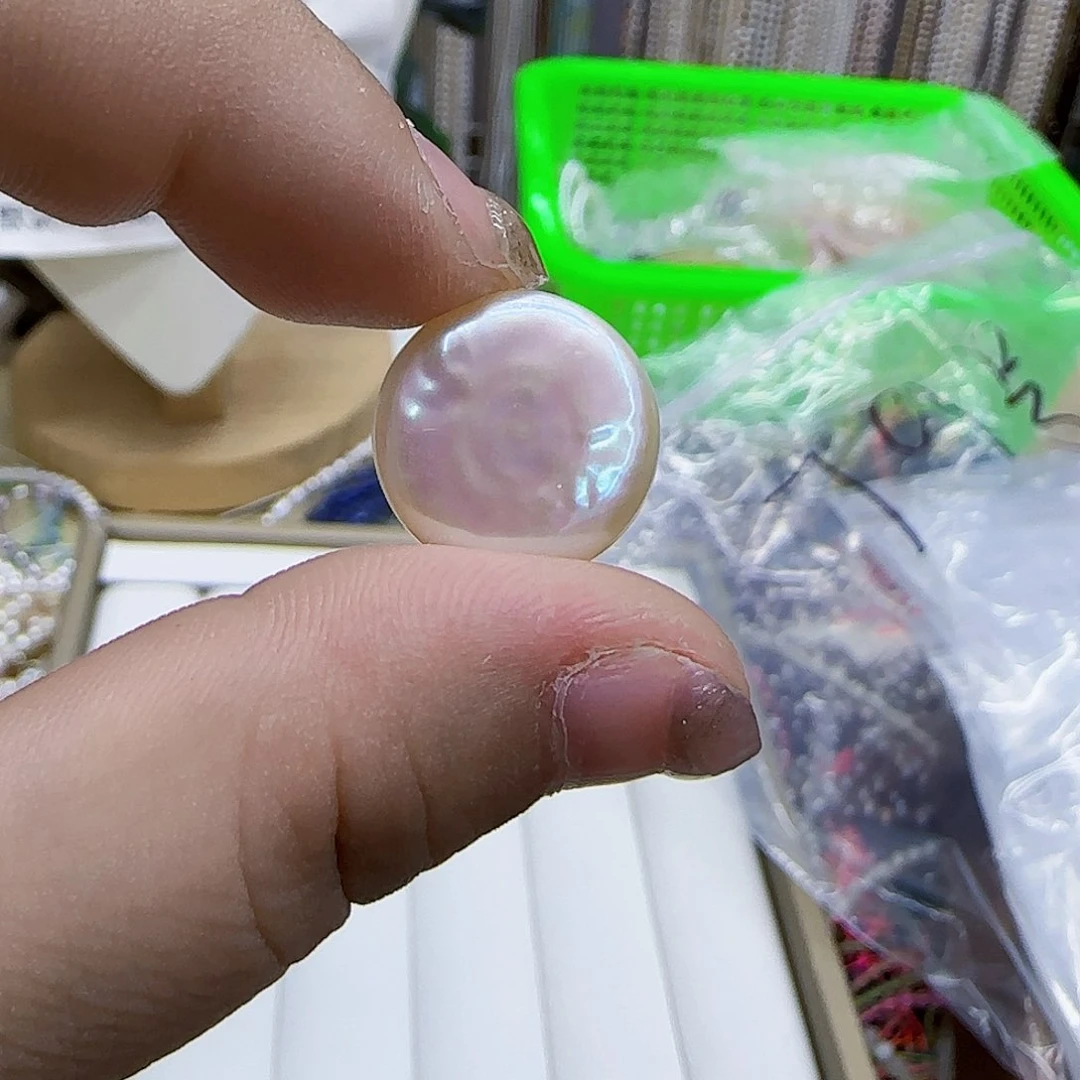 未镶嵌淡水珍珠80号一个，成品吊坠银
