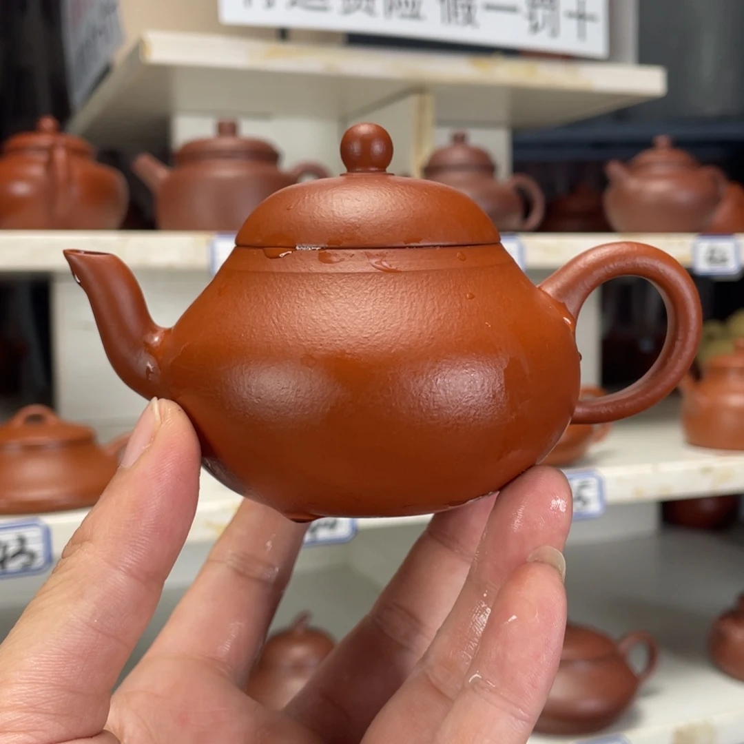 茶壶紫砂赵庄朱泥全手工170毫升