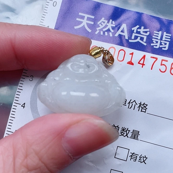 翡翠未镶嵌吊坠(赠链)