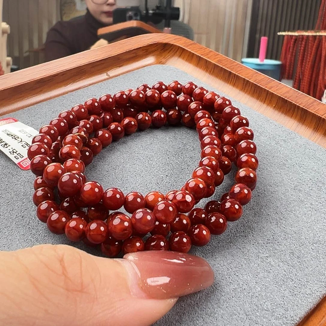 南红玛瑙多圈未镶嵌