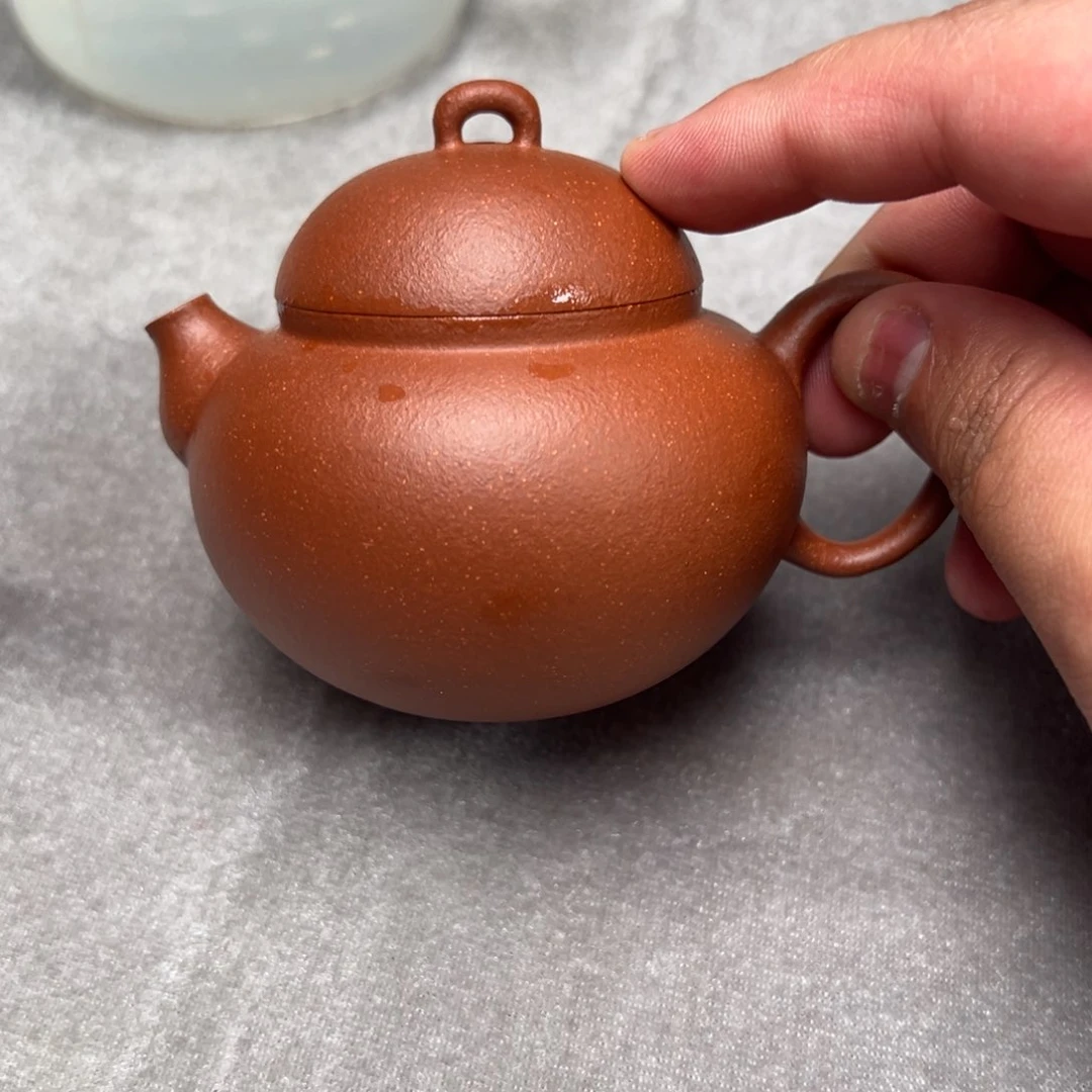 茶壶紫砂150cc红降坡欢喜