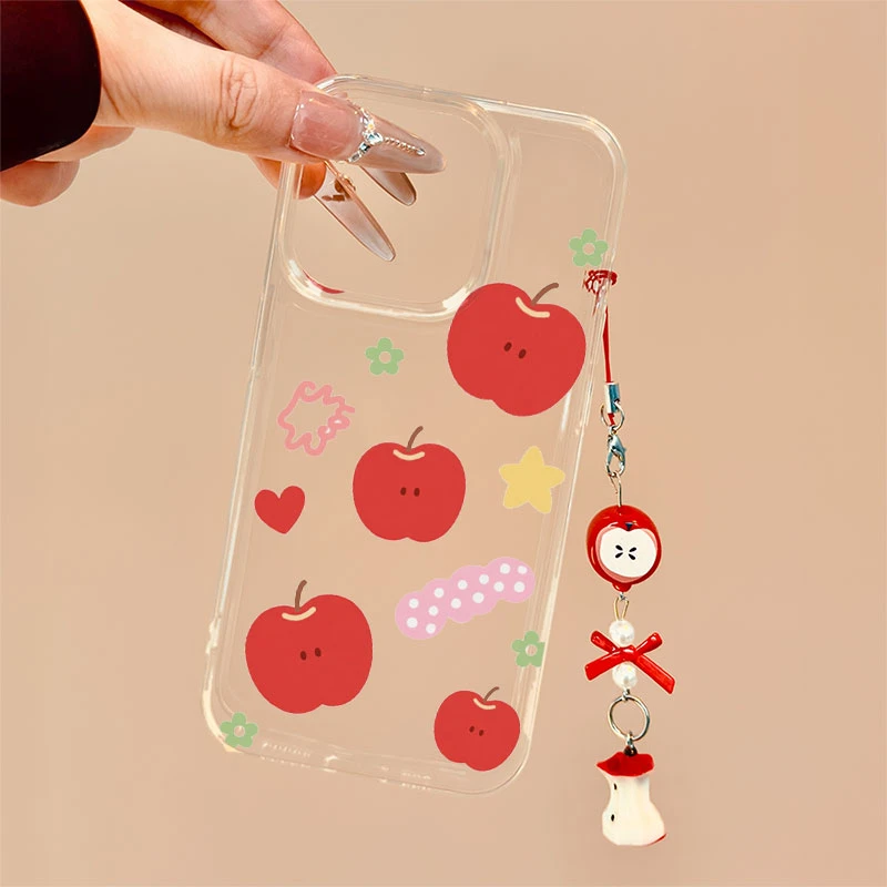 满屏红苹果适用苹果13手机壳软iphone16pro/15小米vivo华为oppo套