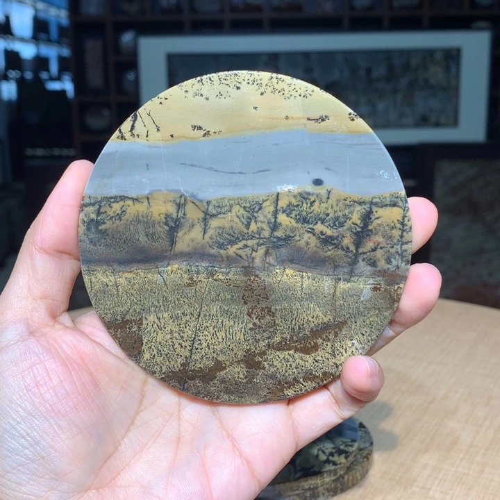 广西国画石摆件，观赏收藏