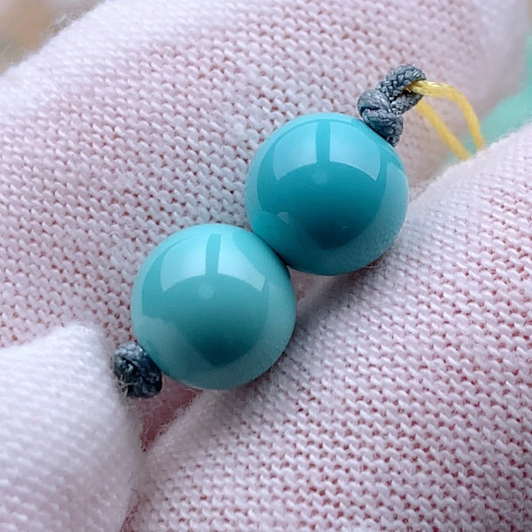 未镶嵌绿松石珠宝奇石7.2mm