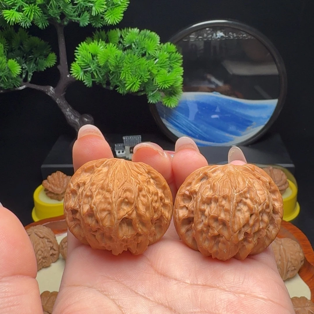把件文玩核桃全品蝴蝶磨40