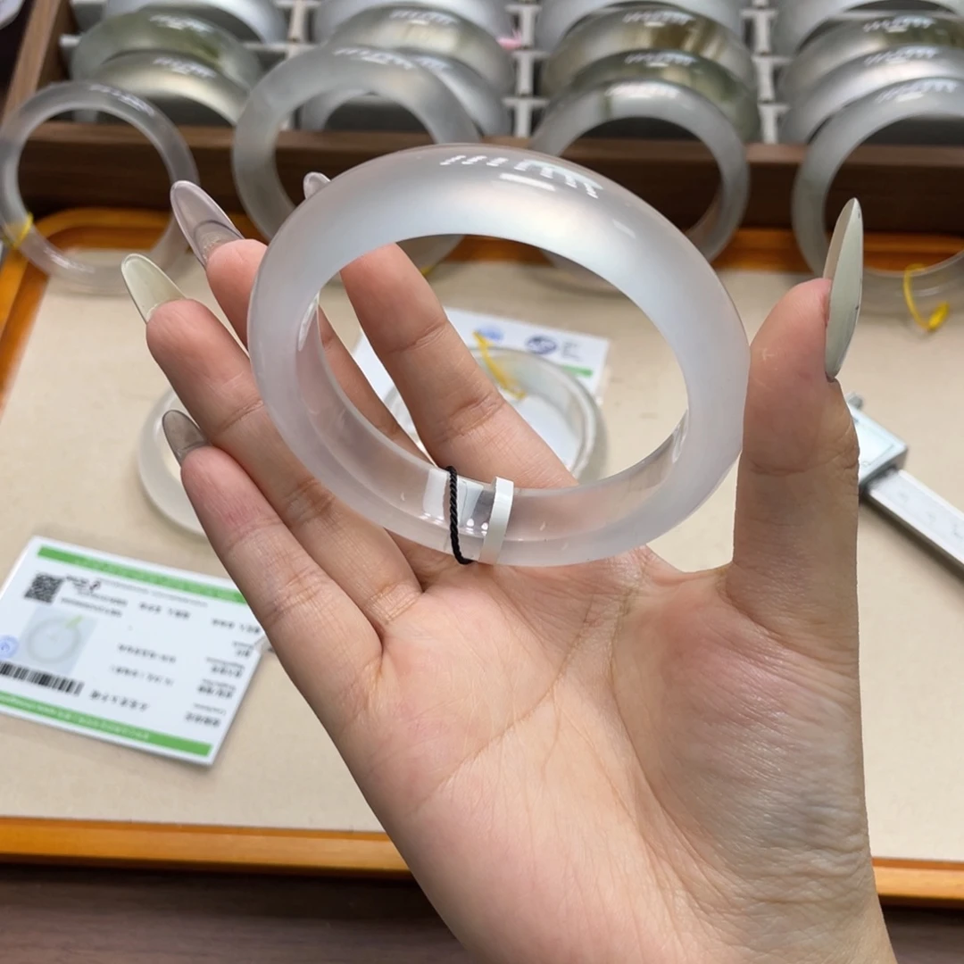 未镶嵌手镯石英质玉04r60.5白蓝