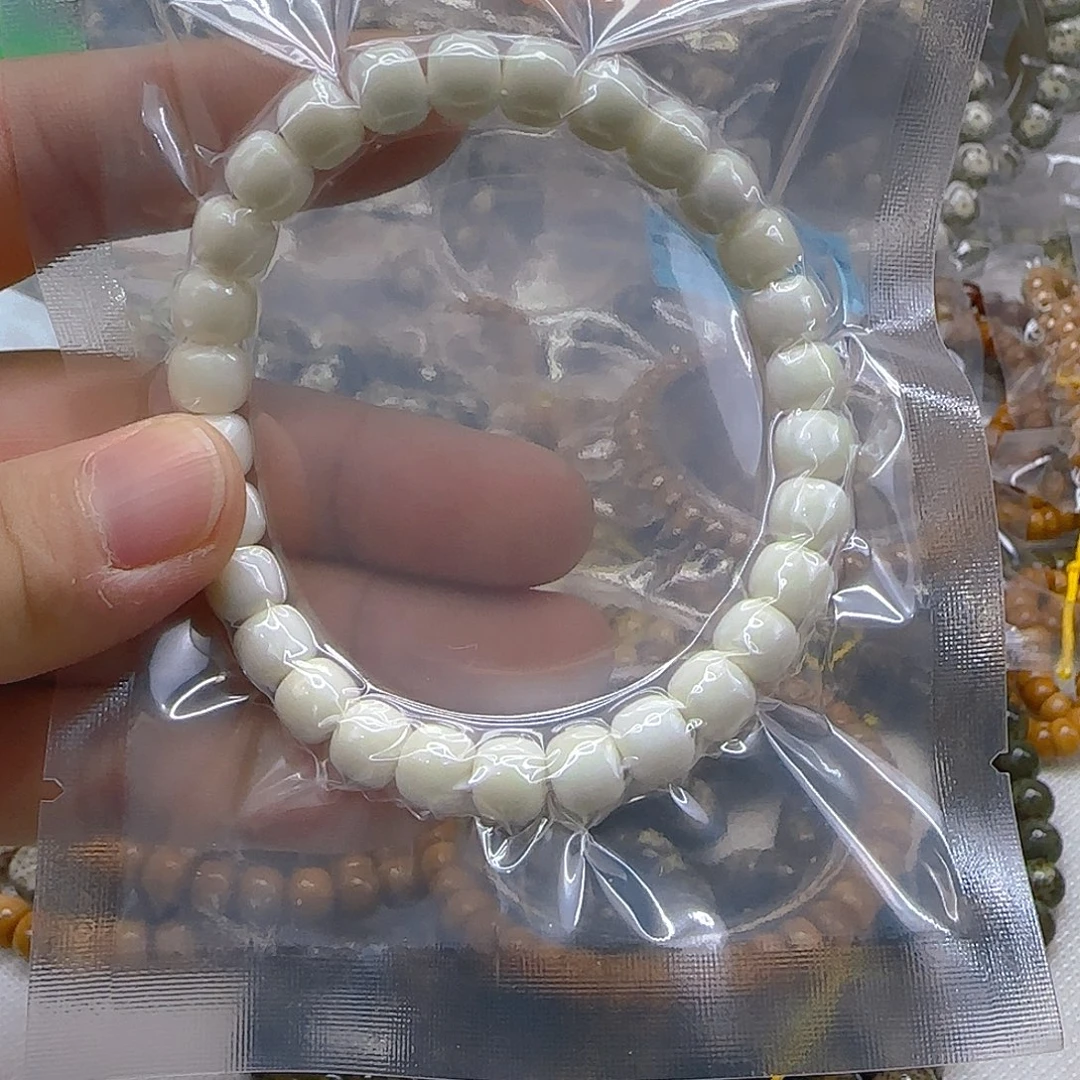 手串星月菩提148白玉菩提桶87单圈