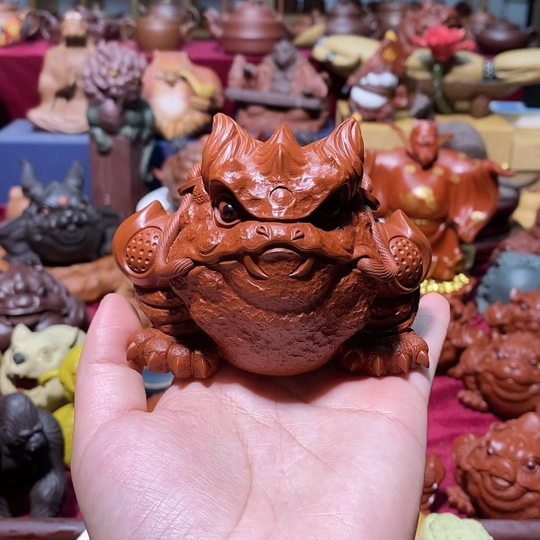 紫砂茶宠宜兴紫砂蛇蟾