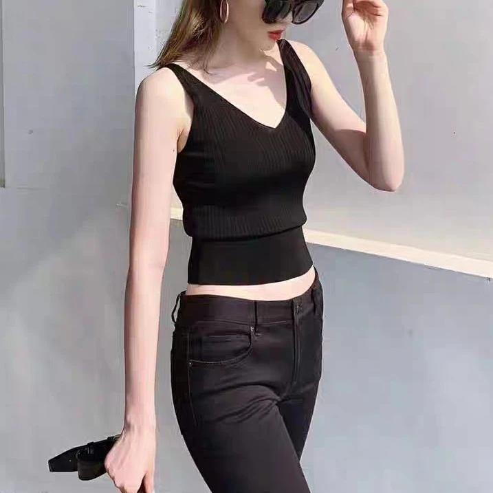 不退换 夏季通勤百搭遮肉显瘦冰丝针织吊带5399349打底