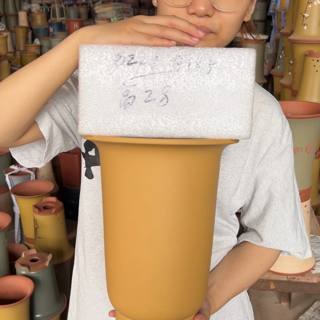 宜兴川阁紫砂花盆单个
