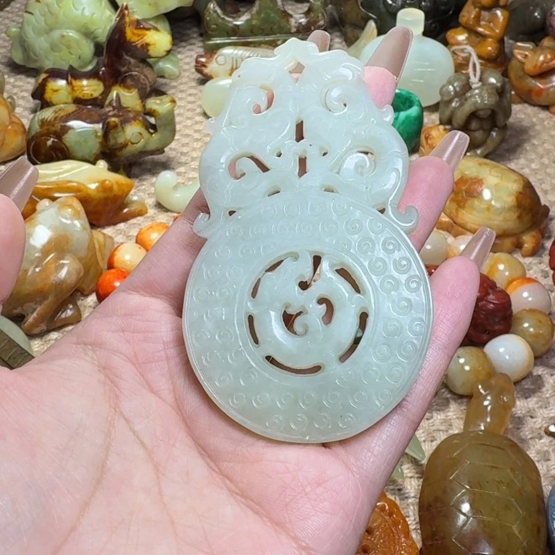 白玉菩提吊坠挂件