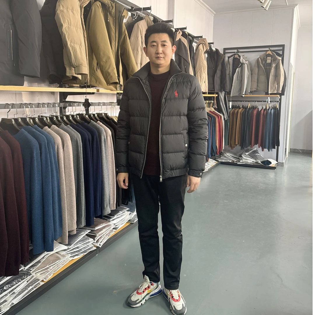 男士休闲立领轻便羽绒服