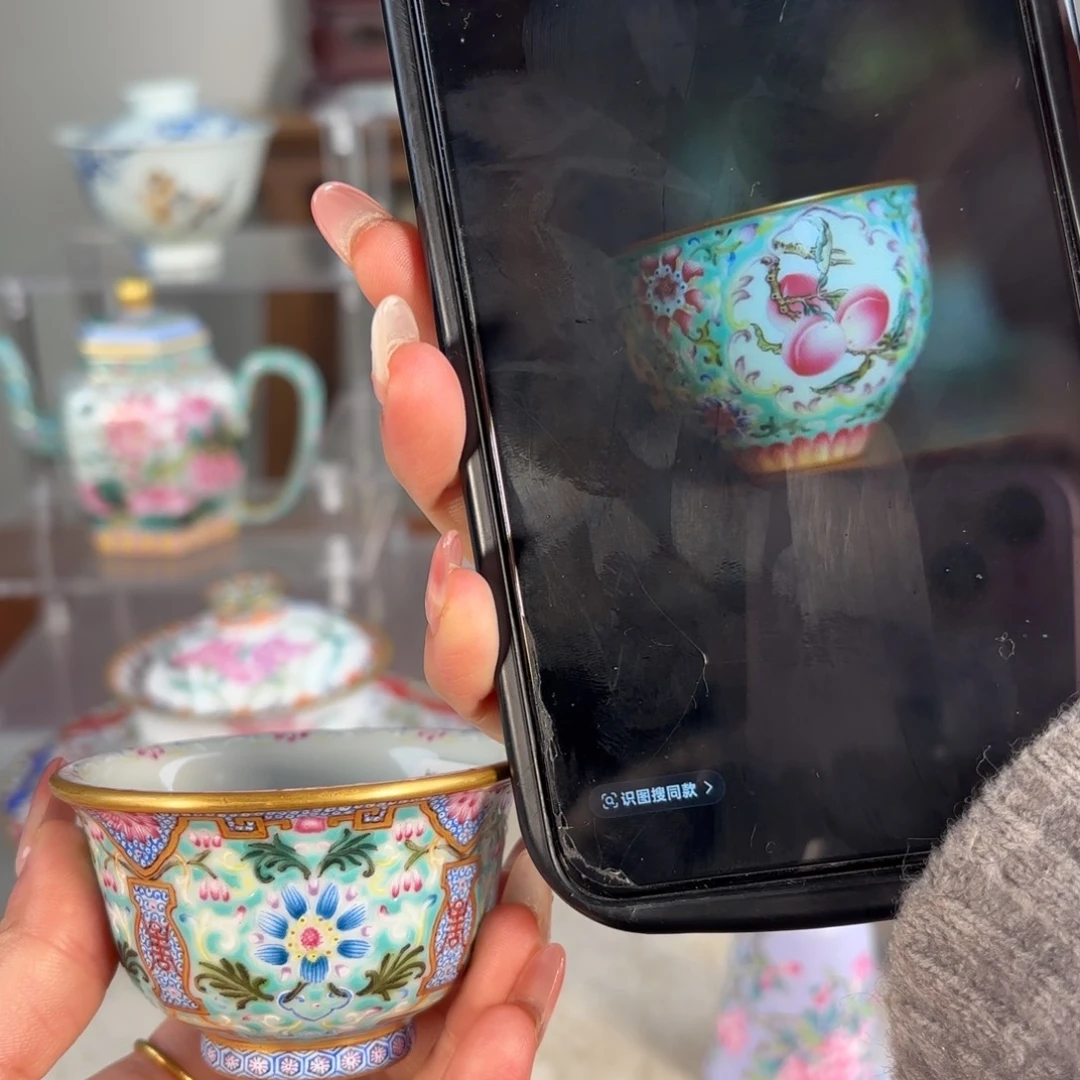 d***u纯手工手绘 高端茶器