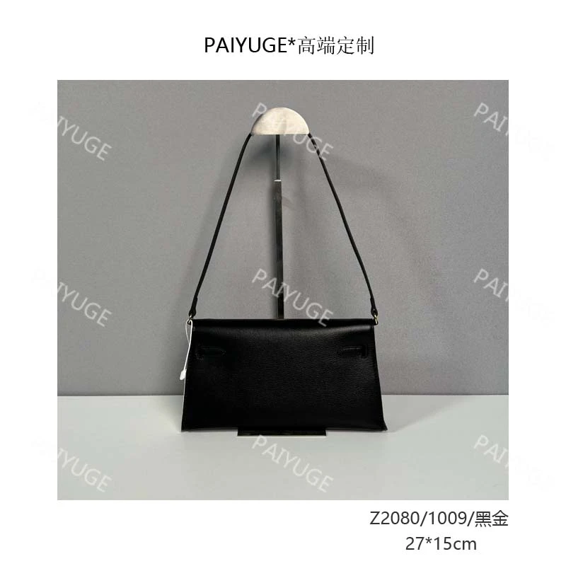 Z2080/1009/黑金 paiyuge高端订制女士手提单肩斜挎包1915孤品