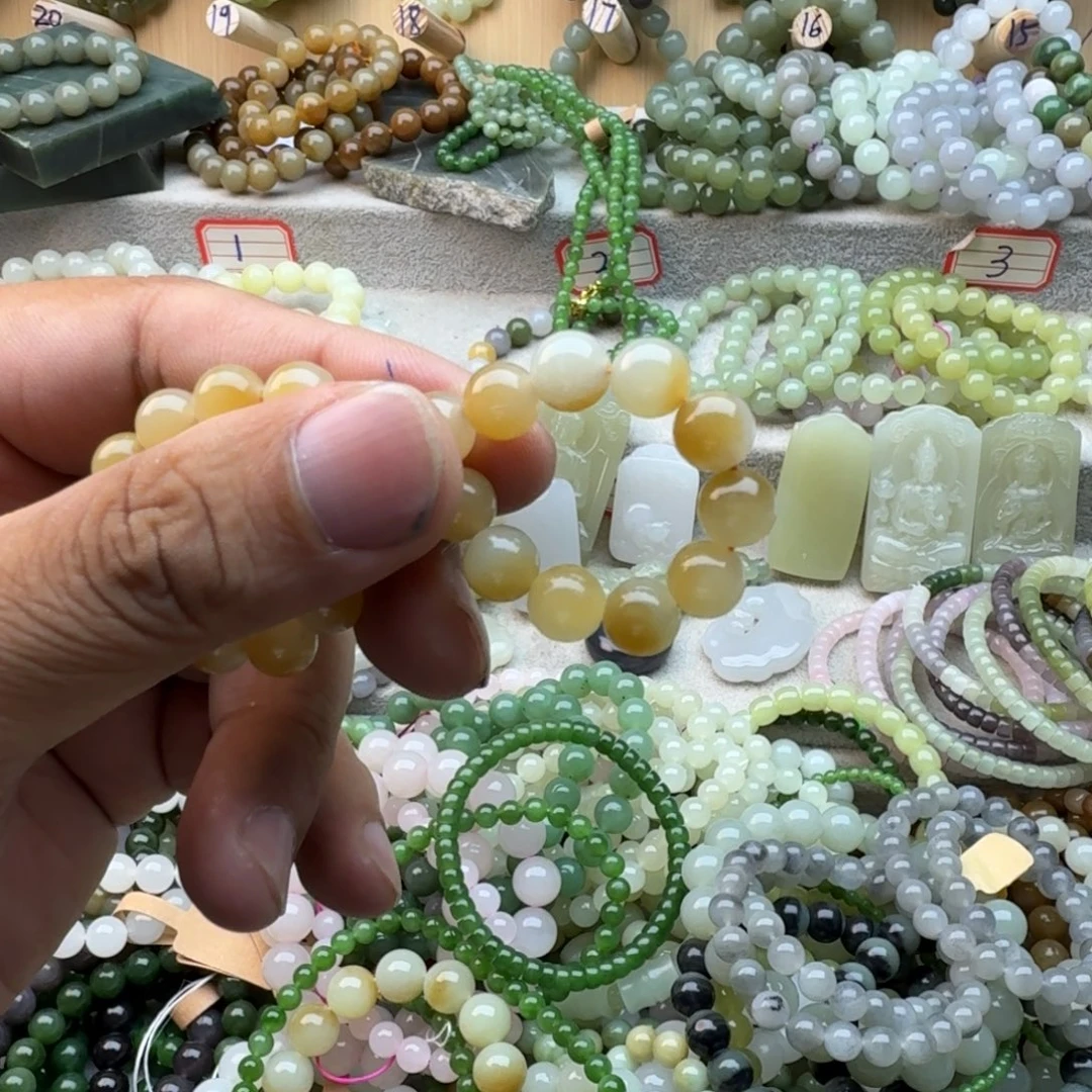 柠***～未镶嵌手链和田玉
