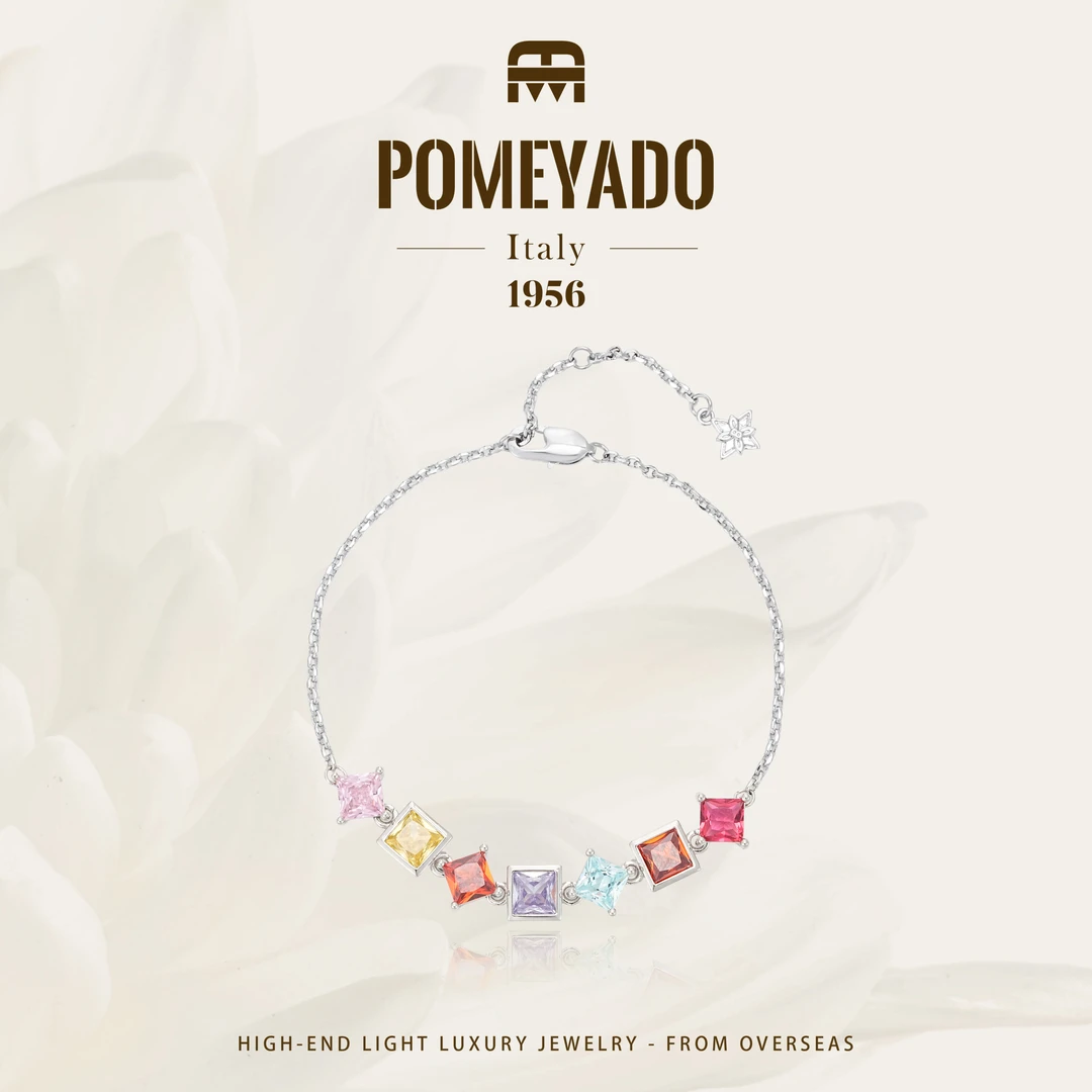 【霓彩之夜】Pomeyado设计师款彩色多巴胺手链F2162