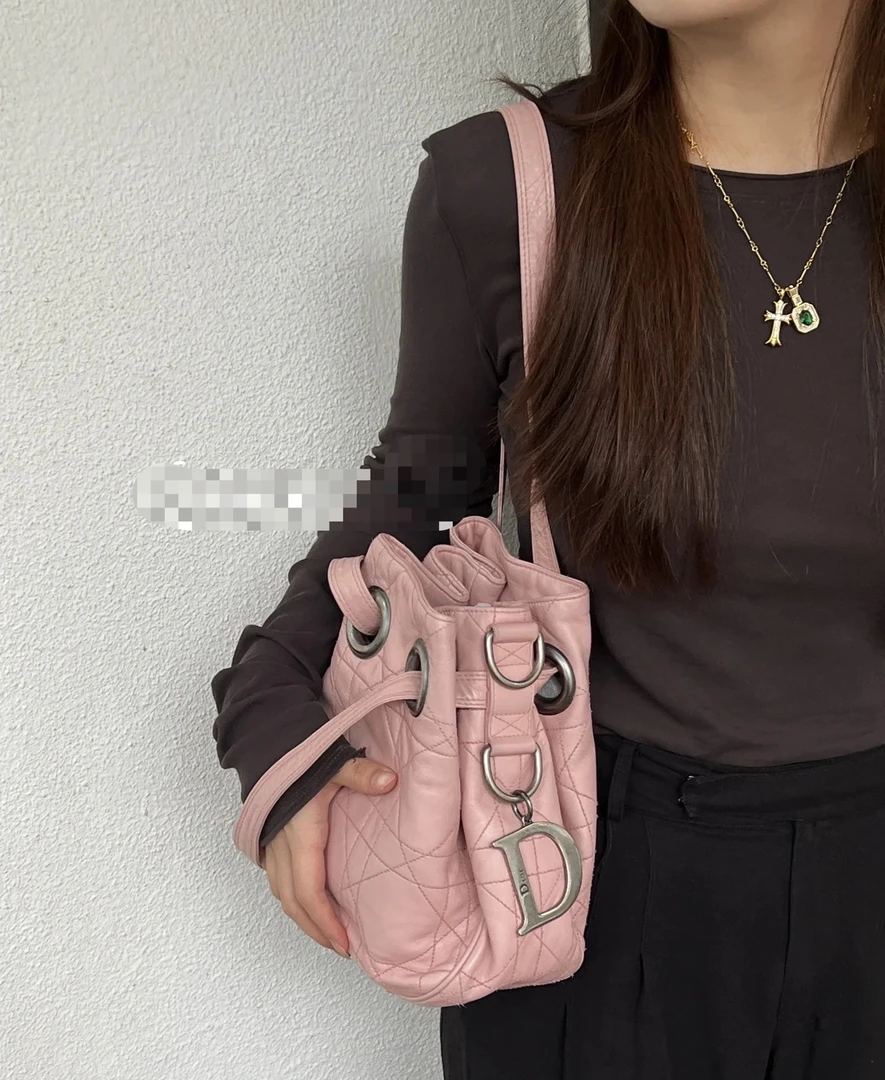 95新 DIOR/迪奥 95新Dior粉色小烧麦12147585