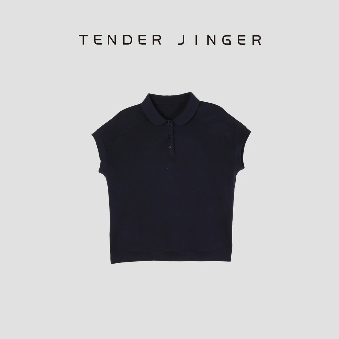 Tender Jinger【黑标】翻领简约舒适短袖T52LAN30177