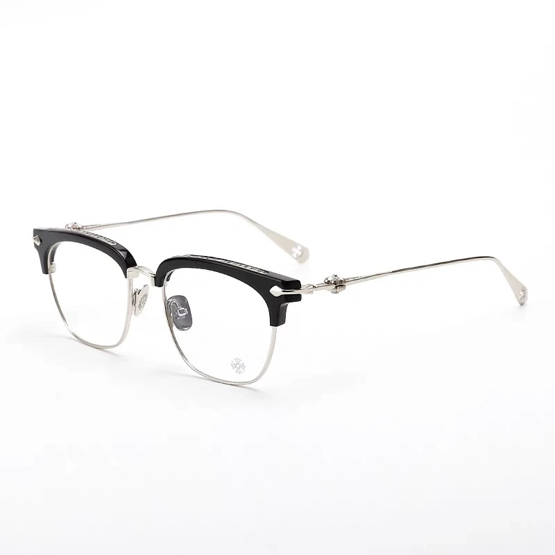 CHN设计师品牌手造星薛之谦同款纯钛眉毛全框眼镜近视度数防蓝光