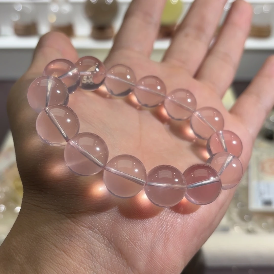 水晶手链未镶嵌粉水晶