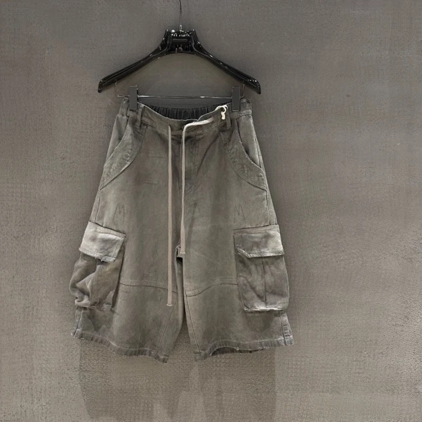 Sufeng高端线设计师款重磅100棉洗水七分裤1012