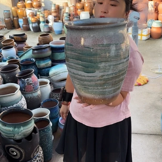 口25高31瑕疵一个盆子。