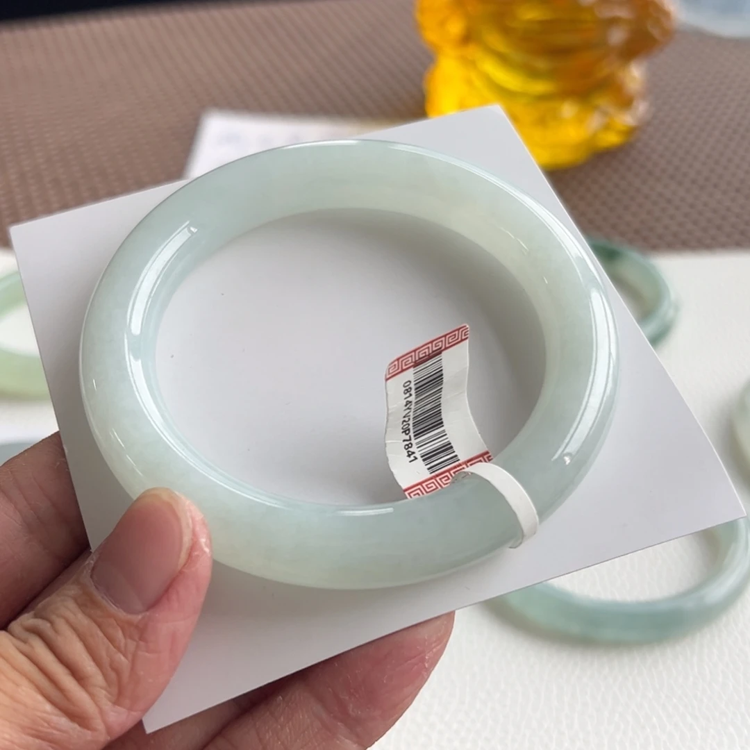 翡翠未镶嵌手镯41号58