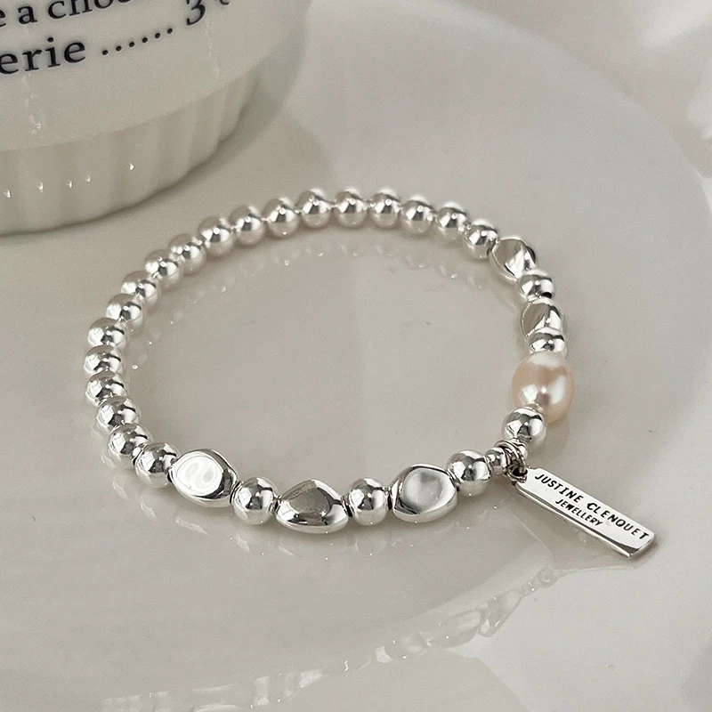 925银仿珍珠手链 不规则手链女款冷淡风小众设计简约轻奢气质礼物