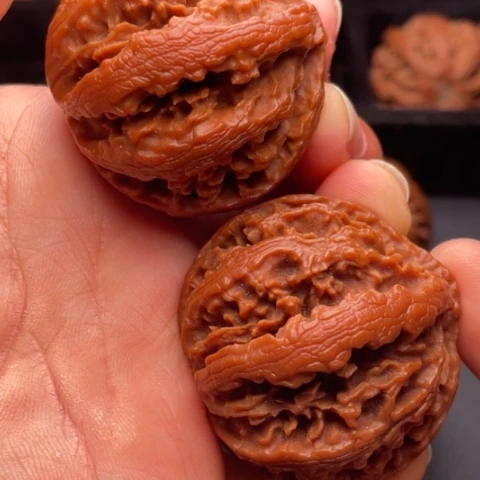 文玩核桃把件秦岭山脉核桃