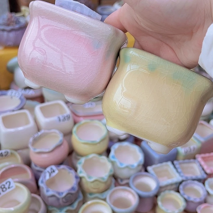 红陶陶瓷花盆当场满12包邮