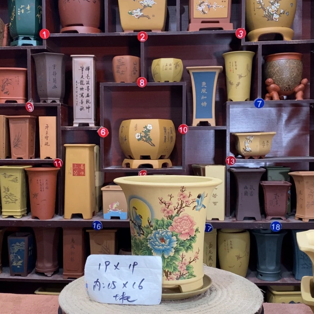 紫砂艺术紫砂花盆