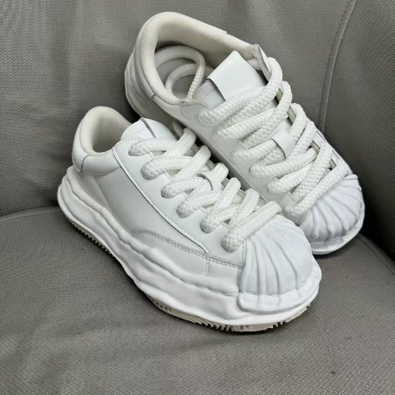 厚底秋冬款小白鞋白色