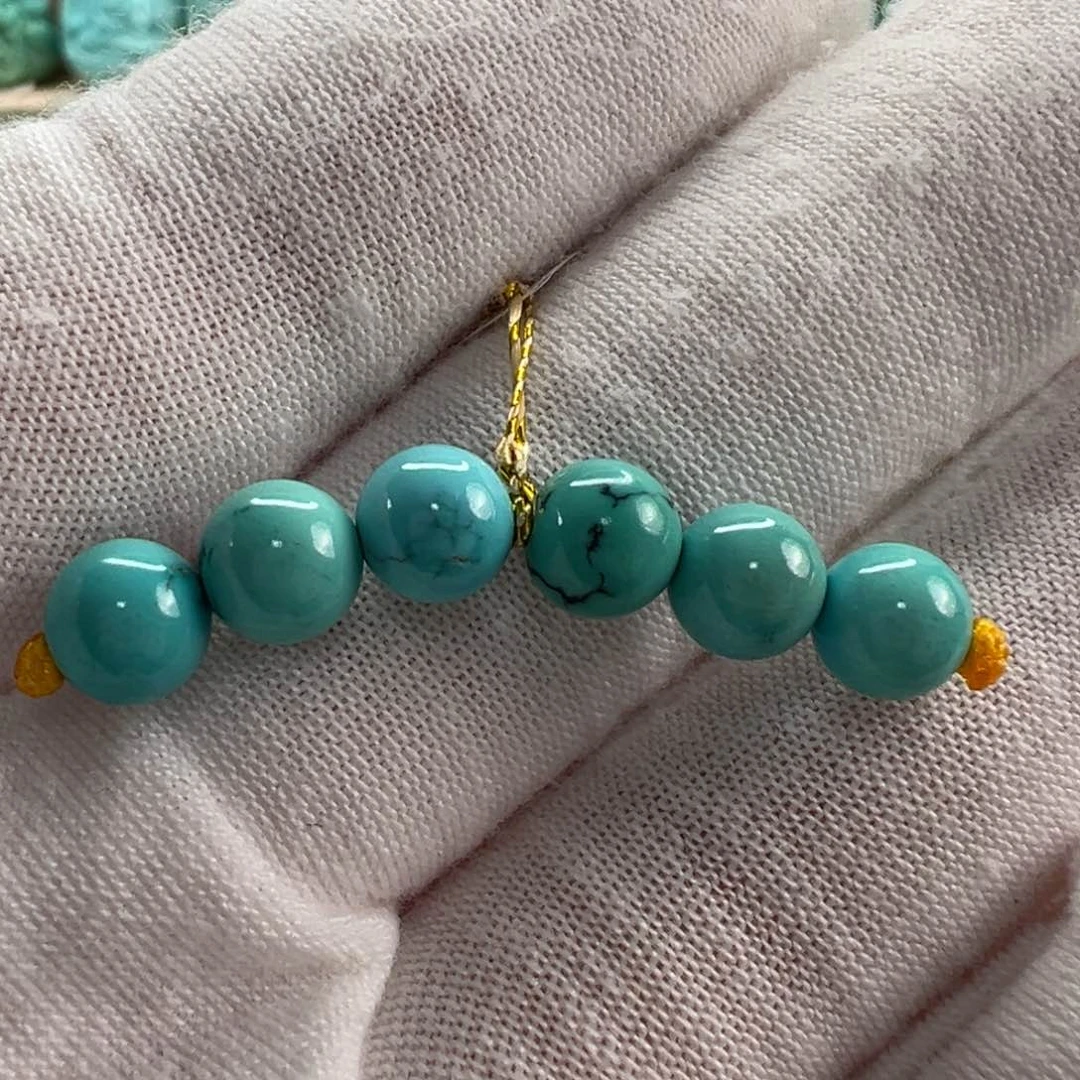 未镶嵌绿松石配饰6.7mm