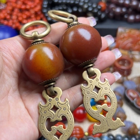 玛瑙/玉髓颈饰未镶嵌古****爷