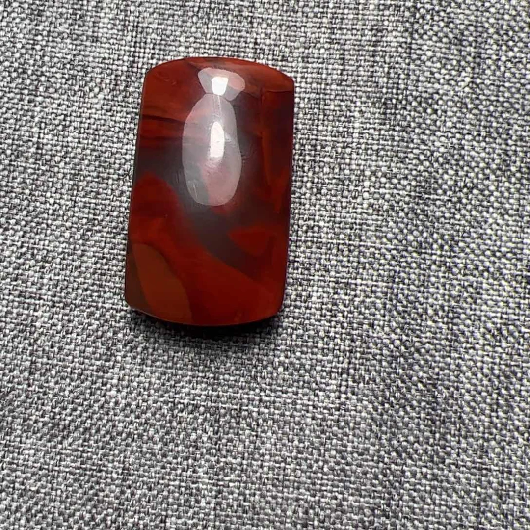 抹***檬南红玛瑙未镶嵌无字牌