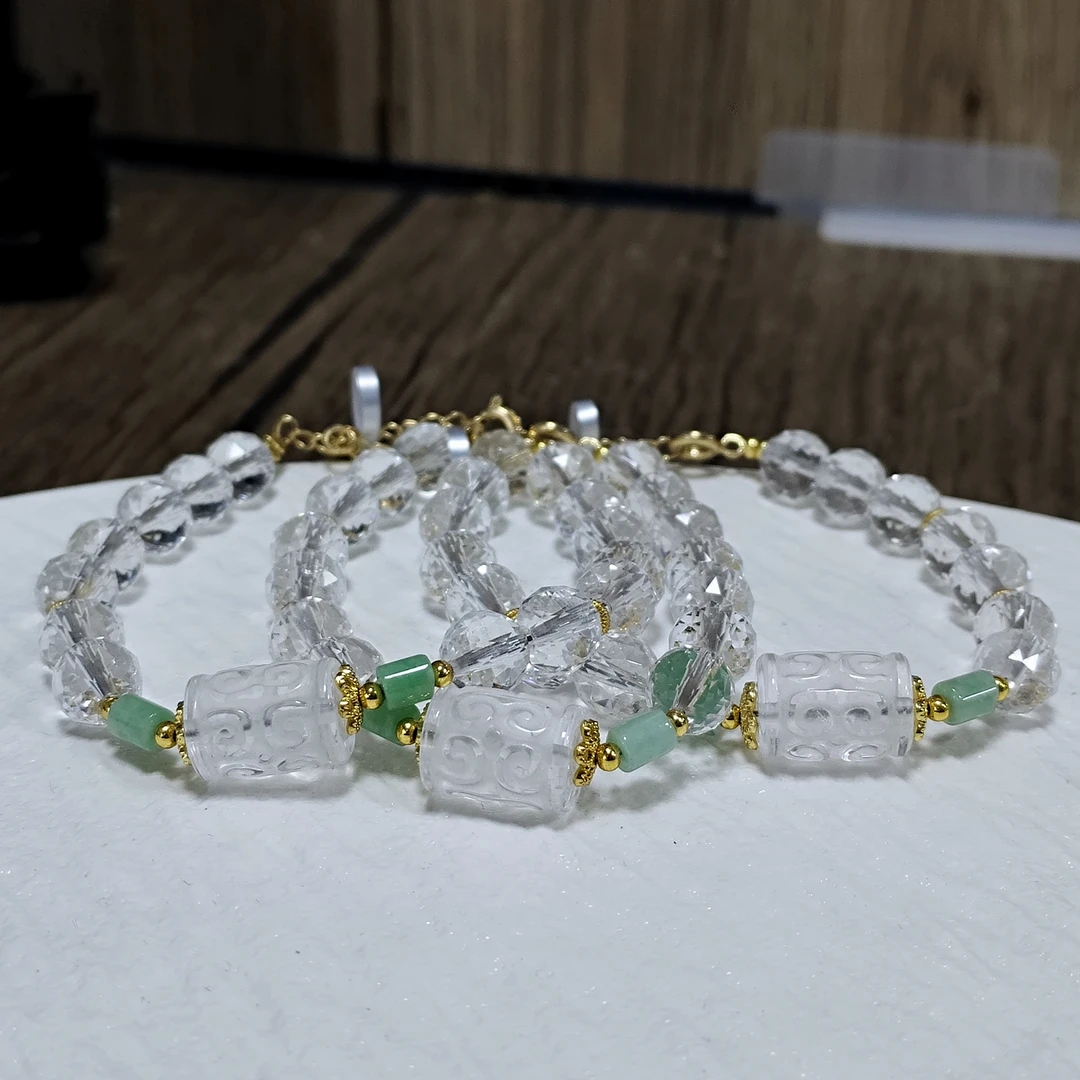 【书记甄选】原创白水晶刻面单圈 多样性发一件  1788MZ