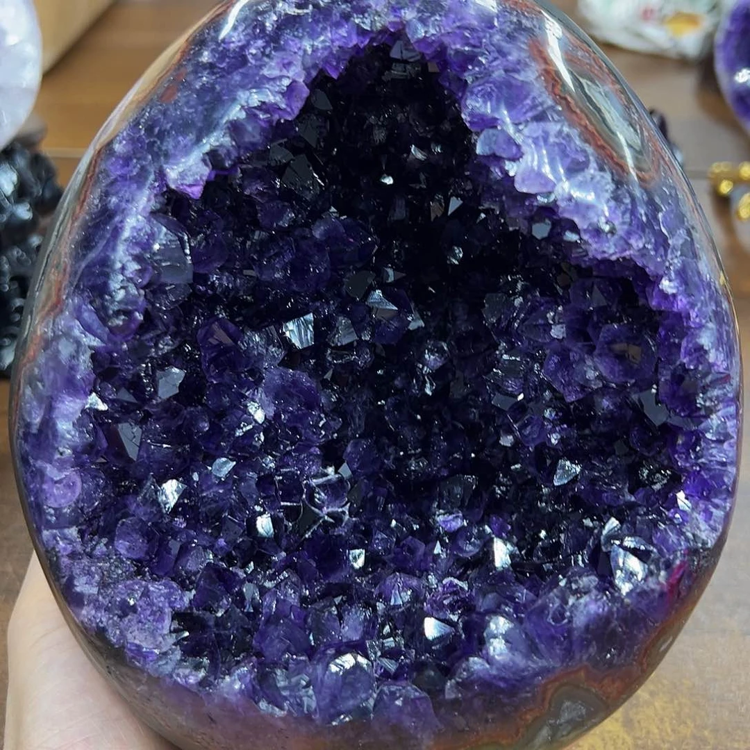 紫晶摆件未镶嵌天然水晶