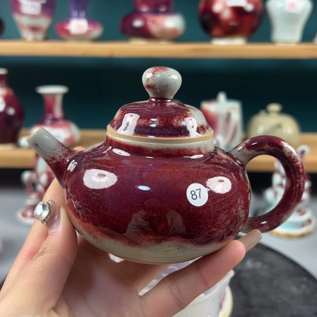 瓷片微瑕壶玉石釉 