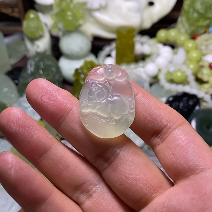 岫玉未镶嵌岫玉颈饰