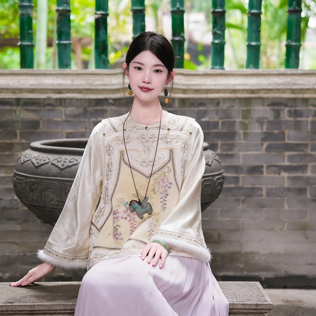 一枕槐安·【大吉大利】新中式时尚日常清雅减龄百搭重工汉服马甲