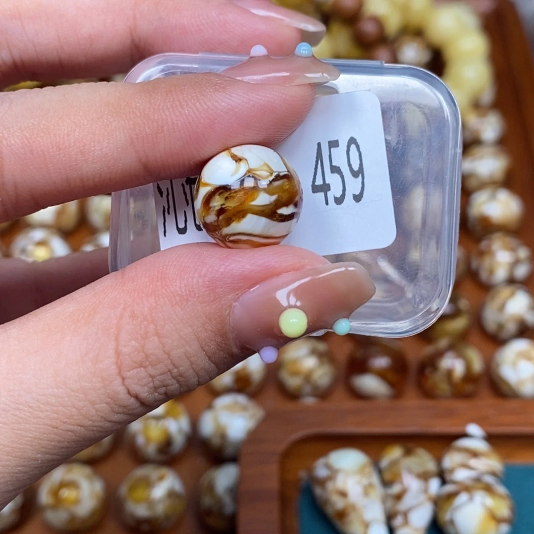 把件猴头核桃沁色圆珠老型459