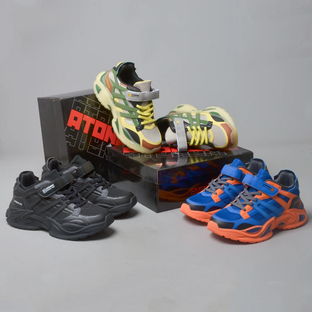 春季新品 四季双网儿童魔术贴休闲运动鞋老爹鞋 2099 38-42码