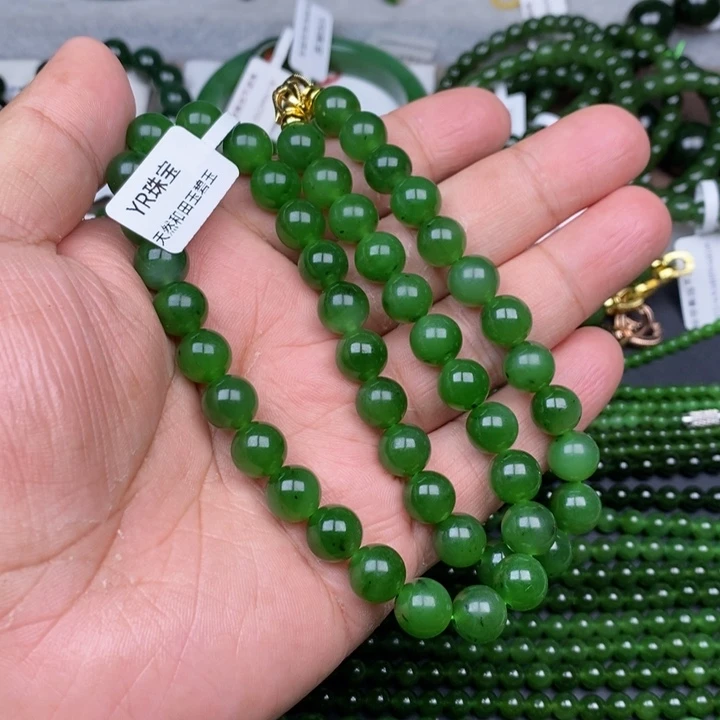 项链未镶嵌和田玉（碧玉）诸**心10mm