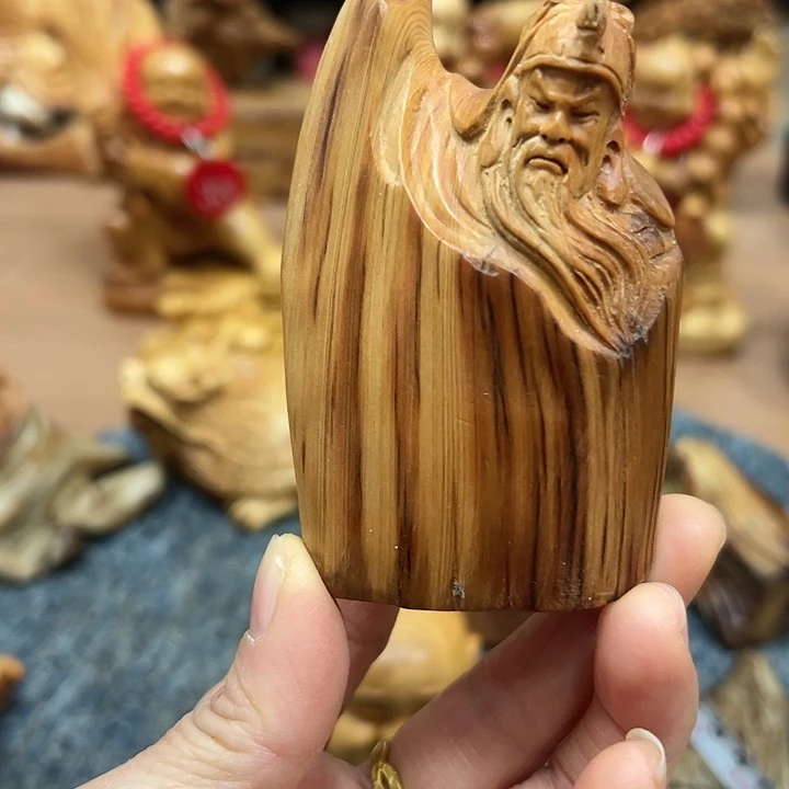 柏木太行崖柏手把摆件