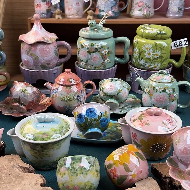 杯景德镇陶瓷手绘作品