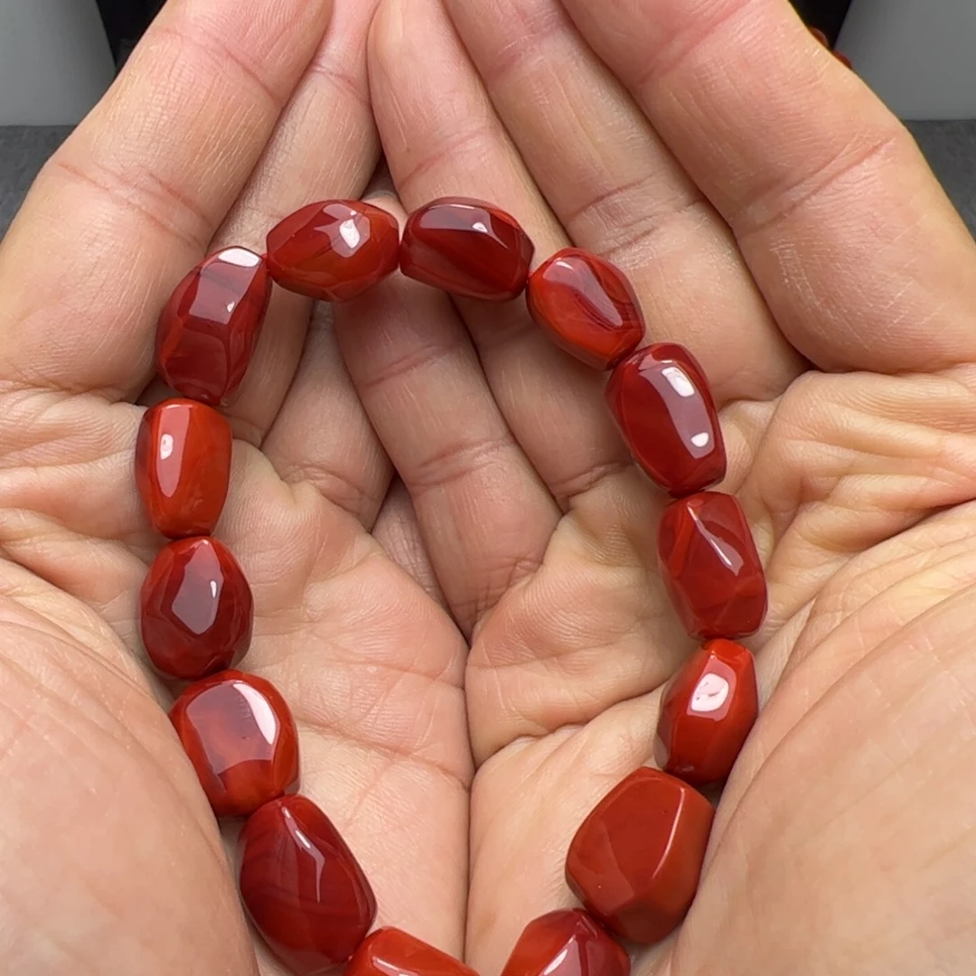 我***我南红玛瑙未镶嵌手串